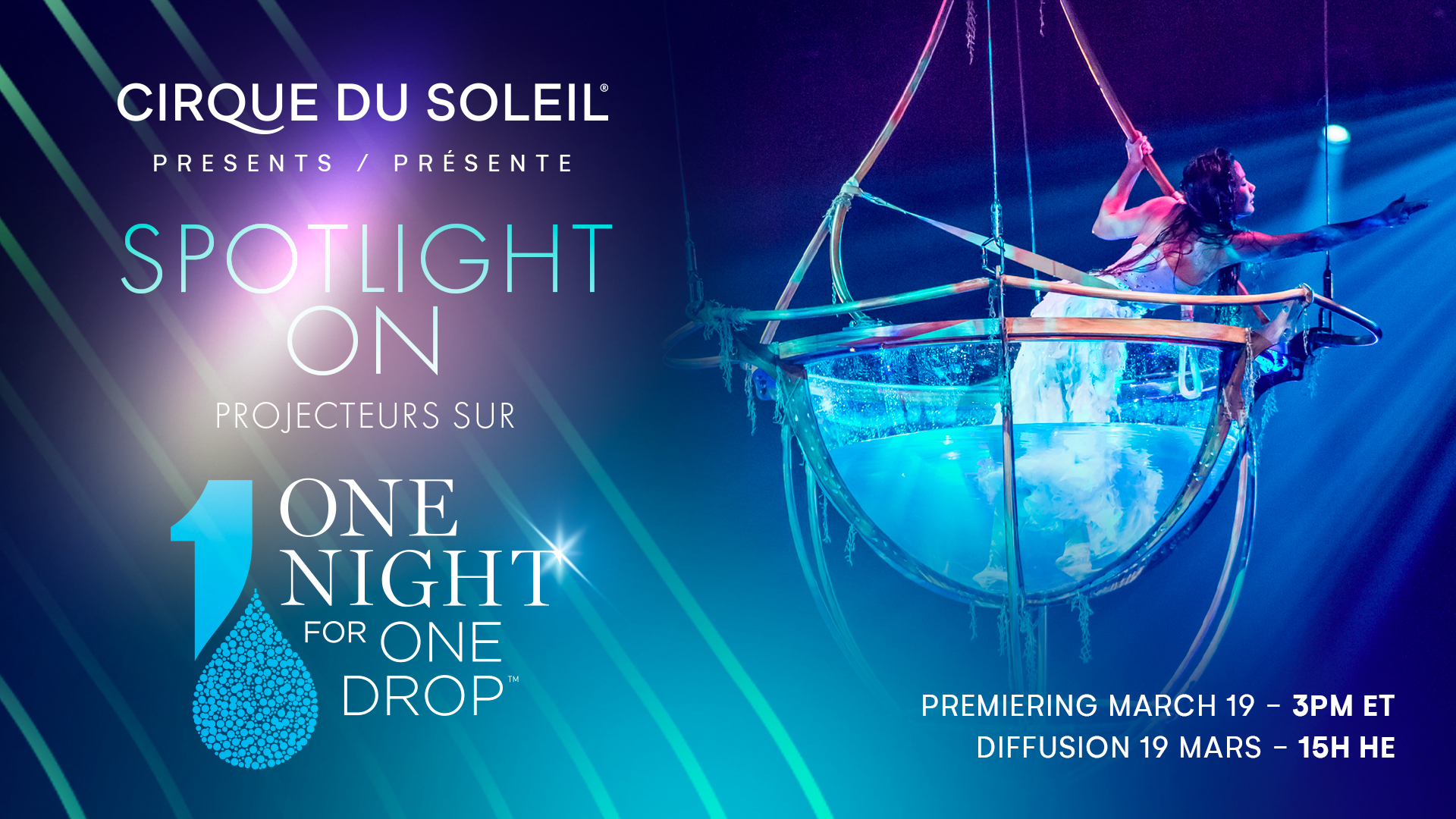 Projecteurs sur One Night for One Drop | Programme en direct